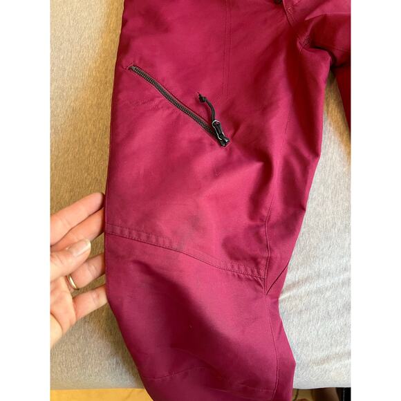 Volcom women’s ski snowboard pants Xs maroon bootcut stretch snow winter - Picture 9 of 9